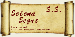 Selena Šegrt vizit kartica